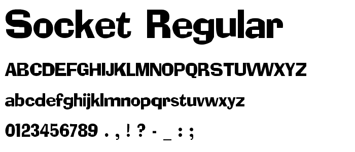 Socket Regular font